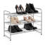 Étagère à chaussures 3 niveaux 9 paires en métal empilable, range-chaussures extensible réglable en hauteur-1344242700-1406527448