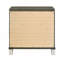 Table de chevet 2 tiroirs champagne foncé