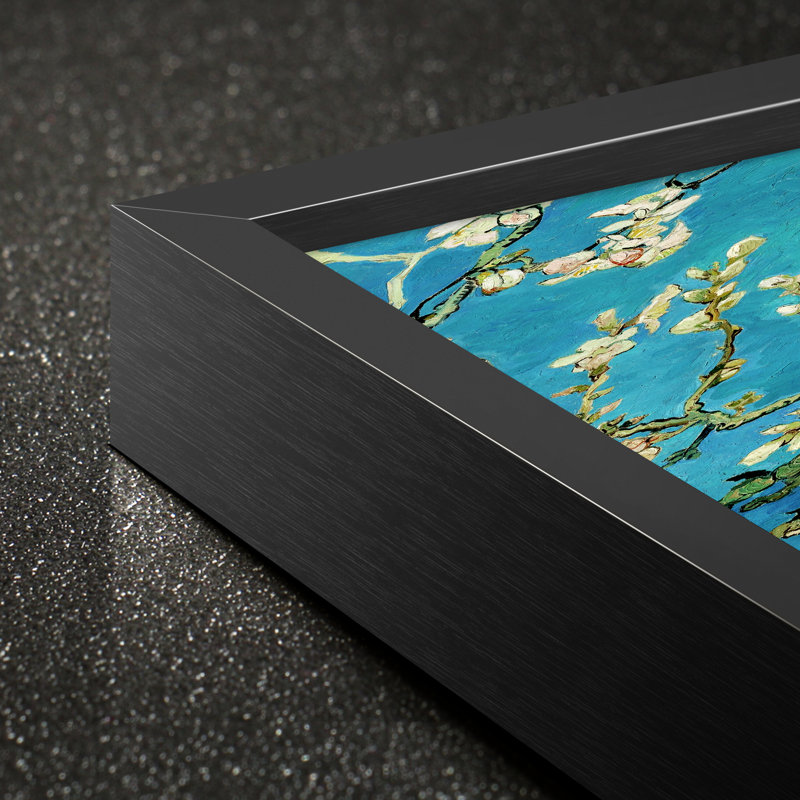 «Van Gogh Wall Art» par Vincent Van Gogh, reproduction d'art sur toile tendue, H 16 po x l 24 po x P 1,6 po, Noir