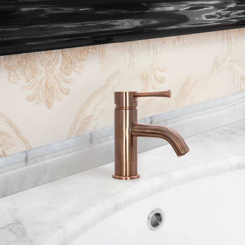 Single-handle Bathroom Faucet, Antique Copper