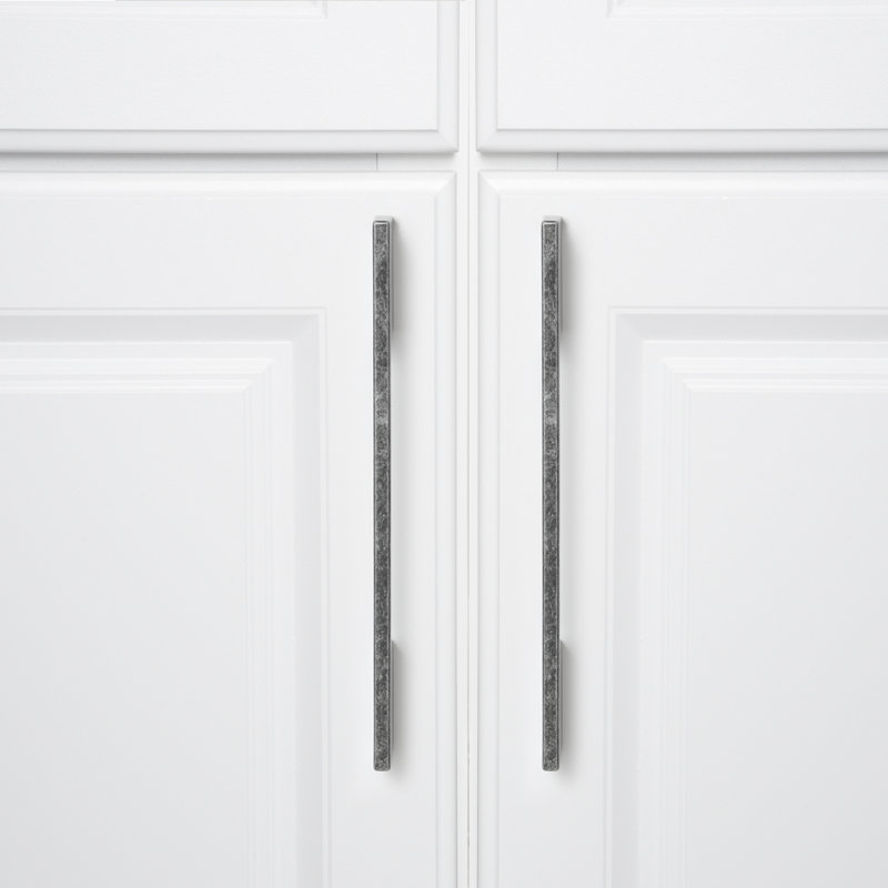 1 ensemble de poignées barre / poignée d'un centre à l'autre de 3/10 po, Argent antique