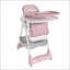 Chaise haute réglable pour bébé de 0 à 6 ans avec ceinture de sécurité, roues verrouillables silencieuses et conception facile à nettoyer pour la maison et les voyages