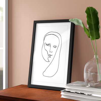 « enigmatical », reproduction d’impression encadrée