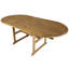 Oval Wooden Extendable Outdoor Dining Table