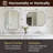 Modern Scalloped Corner Rectangle Bathroom Vanity Mirror | Stainless Steel Frame-442909075-451918164