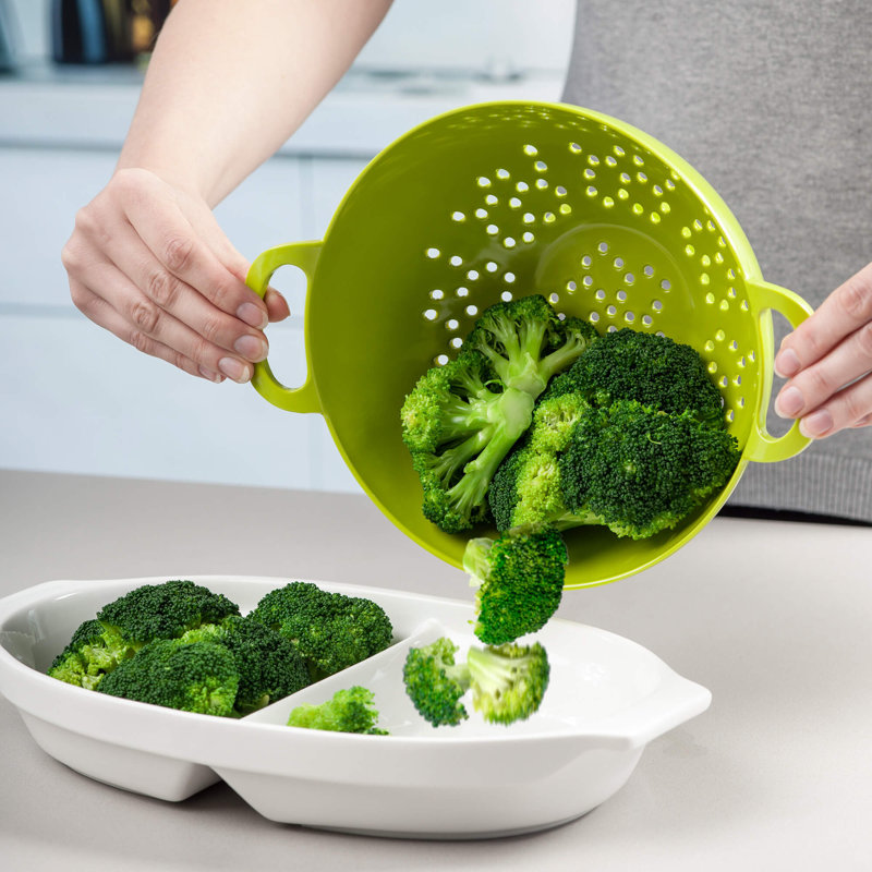 Premium Melamine Colander, 11cm H x  20cm W, Lime