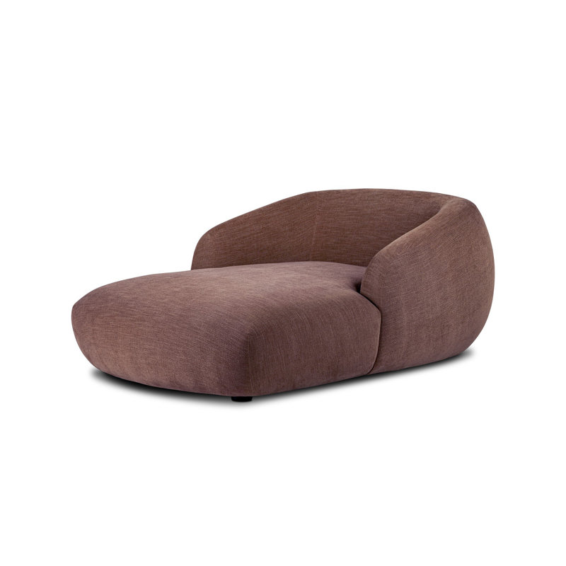 Chaise longue rembourrée Isabela Galilee, 97% polyester / 3% lin lin Laughlin