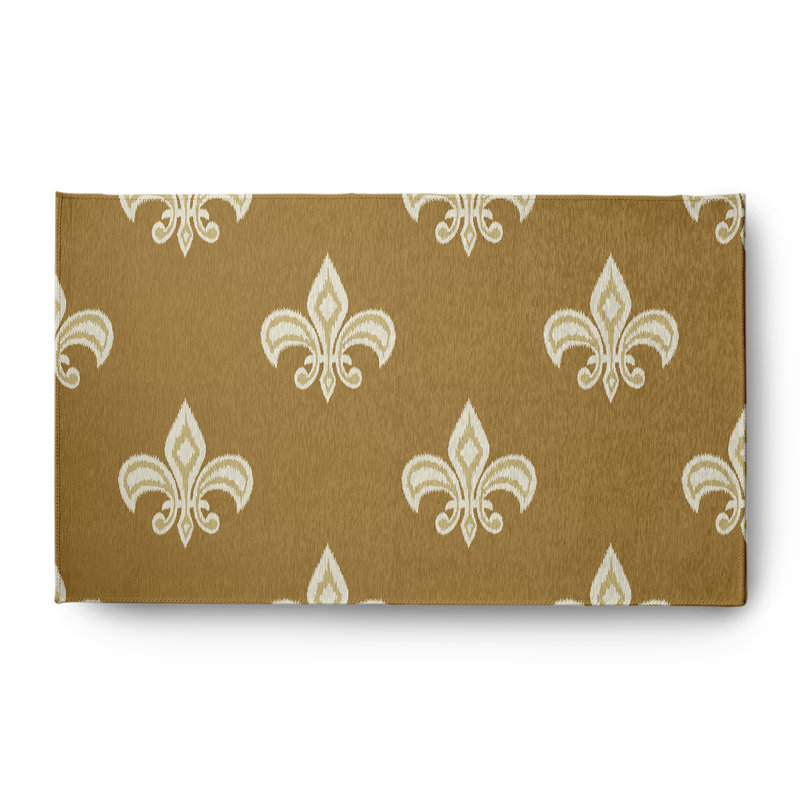 Chenille Damask Indoor Rug, Rectangle 3' x 5'