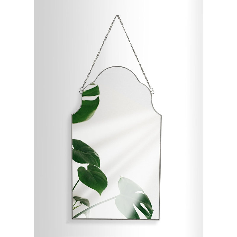 Metal Irregular Mirror, SIlver