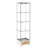 Antique - Style Tempered Glass Display Cabinet With Drawer, Locking Storage And Adjustable Led Lights For Small Bedrooms' Showcase Modern 1 Door 4 Shelves Bookshelf 13 Colour Easy To Install Feature-472175475
