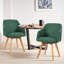 Swivel Linen Modern Upholstered Back Dining & Side Chair-332047146