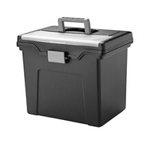 Portable Craft Organizer Box, 12.6 Liter, Plastic File Cabinet:  Streamlined Office Storage