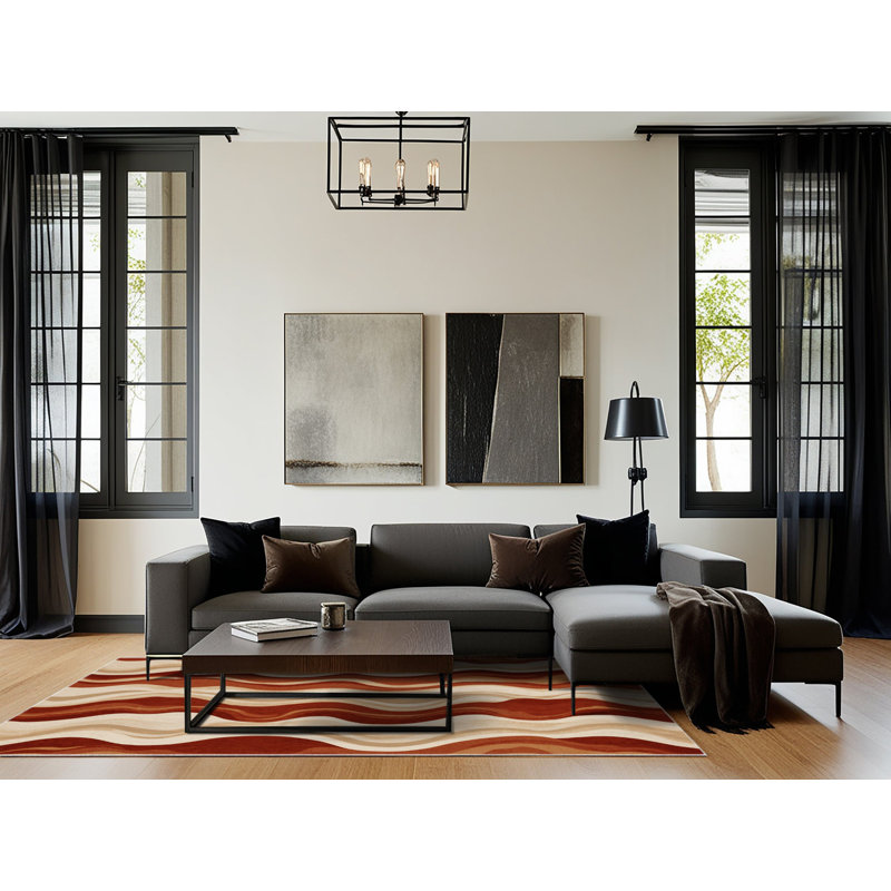 Tapis Mirage Bloom, Rectangulaire 8 pi x 10 pi