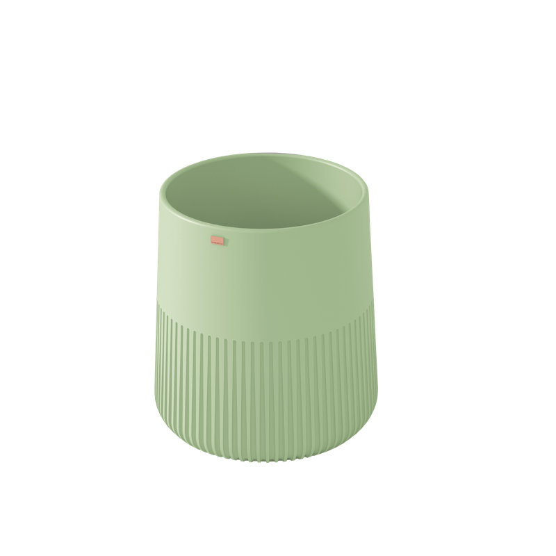 Konkretus Papua 14.5'' Concrete Circular Bathroom Sink, Ceiba Green