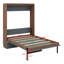 Lit escamotable escamotable en bois avec bureau pliable-1565840271
