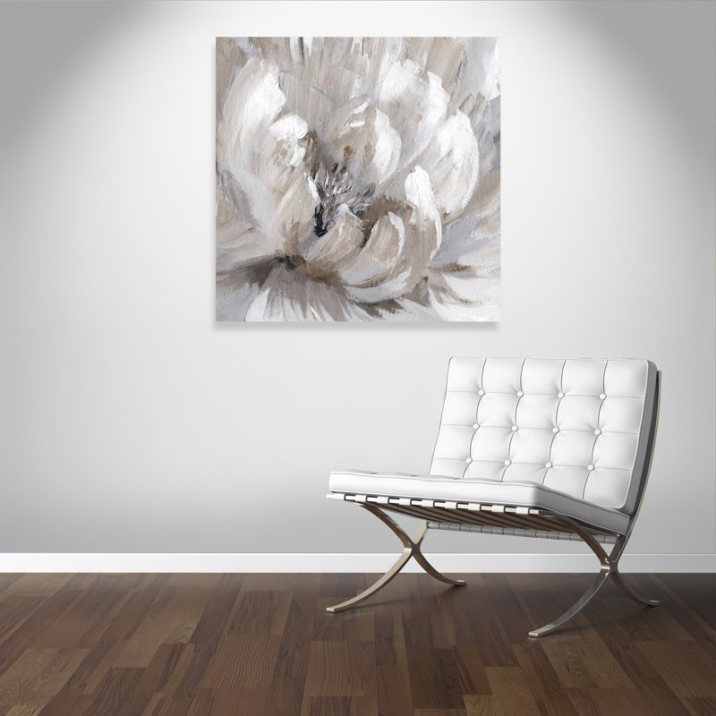 Éclat de printemps II - Peinture, Toile tendue, H 45 po x l 45 po x P 1,38 po