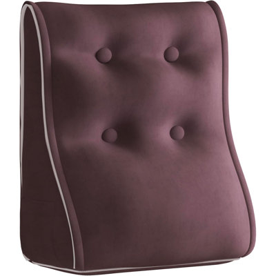 Sit-up Back Comfort WOWMAX Sectional Headboard Pillow, Zipper Design Combinable Ergonomic Reading Pillow For Sitting In Bed, DIY Velvet Cover PP cotton Inserts Back Pillow For Bed Sitting Up