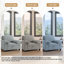 Canapé-lit convertible gris en velours côtelé capitonné 3-en-1 avec canapé-lit multifonctionnel avec 2 coussins moelleux, prise USB et porte-gobelet-1775601469