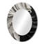Phillisa noir blanc marbré Dreamscape I - miroir géométrique, miroir mural noir unique, impression d'art en métal-216486812-216486809