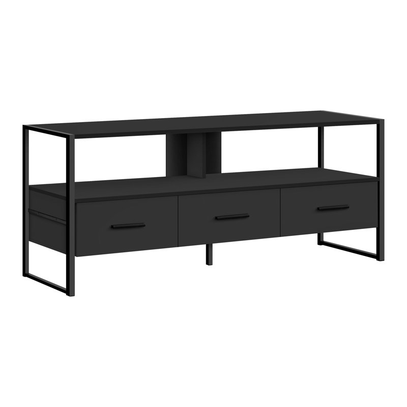 Hallatrow TV Stand for TVs up to 65", Black