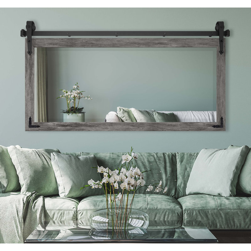 Miroir pleine grandeur N Peace, H 30,5 po x l 71 po, Gris