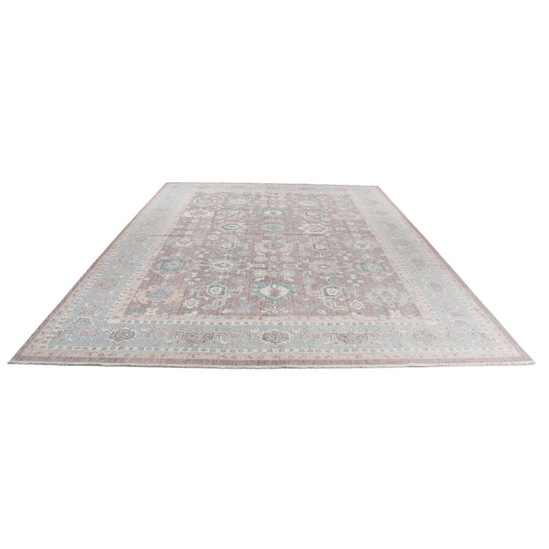 10x14 Purple and Blue Turkish Traditional Rug