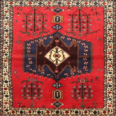 Tapis rouge / brun / bleu Southwestern