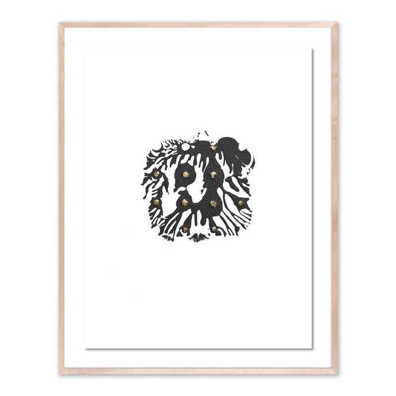 Gray Golden Imprint Print by Anne Mersmann, Natural, 48" H x 38" W x 2.5" D