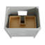 Ensemble de meuble-lavabo autoportant 30 po entièrement assemblé en bois massif et marbre-1641972070