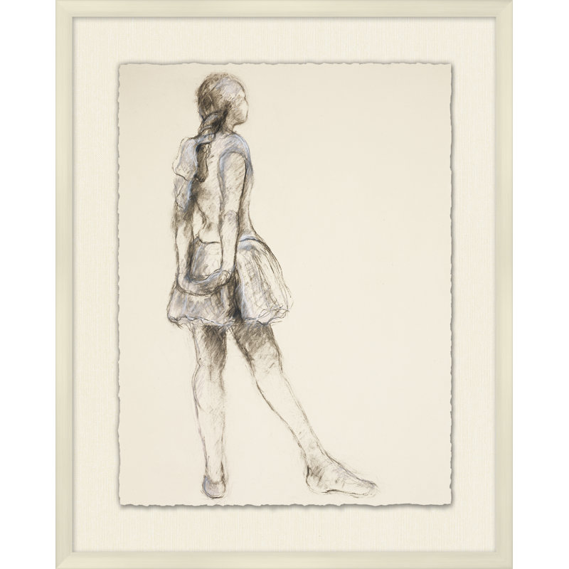 Ballerina 1' Framed Print on Glass