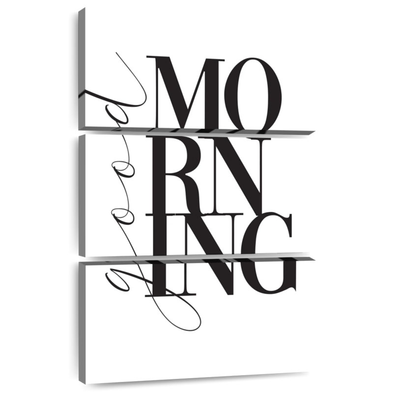 Tergel Good Morning, typographie