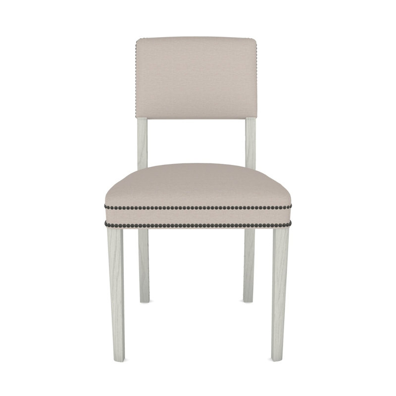 Newton By Michael Weiss Upholstered Dining Chair, Polyester Nadia Steam, Casa Blanca