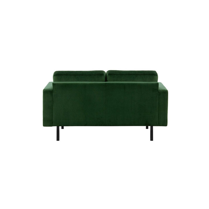 Neilius 2 Seater Velvet Loveseat, Dark Green
