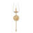 Dominique 25.25 inch Modern Gold 1 Light Wall Sconce-576588511