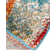 Hartell Oriental Blue/Orange/Red Area Rug