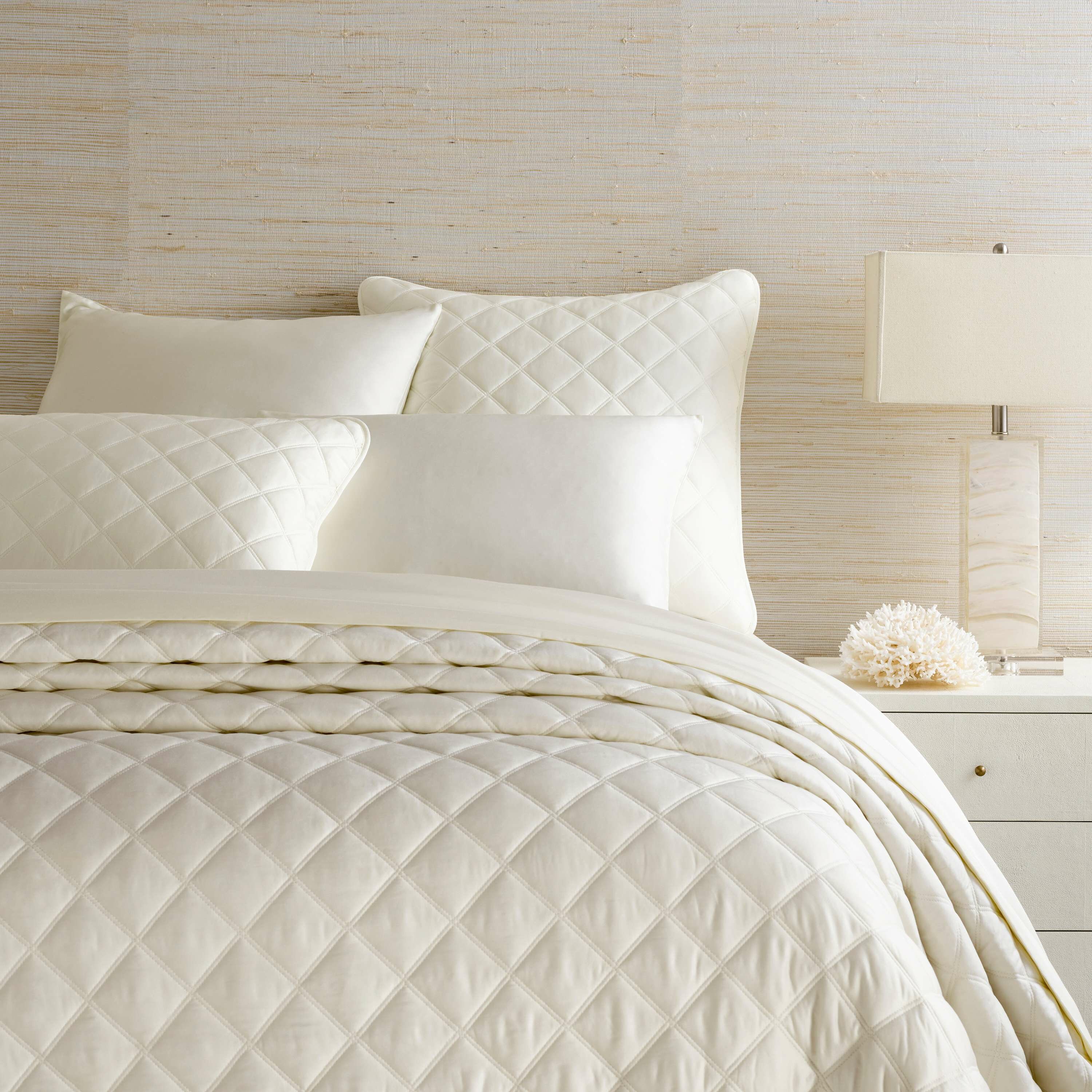 Pine Cone Hill Quilted Silken Solid Coverlet & Reviews | Wayfair