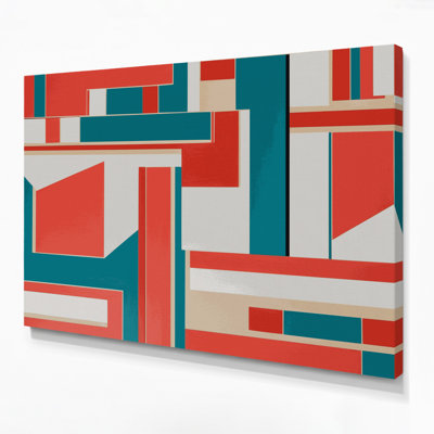 Art mural rigide sur toile orange 89