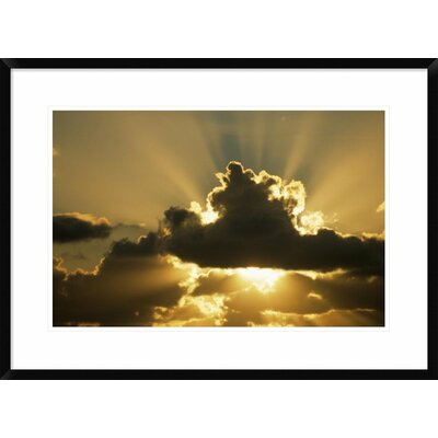 Sun Rays Beam from Behind Cumulus Clouds' Framed Photographic Print -  Global Gallery, DPF-398168-1624-266 Wall Art