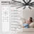 72"/80" Large Industrial Ceiling Fan With Light, 12 Reversible Blades, Quiet Reversible DC Motor & Remote, Downrod Mount