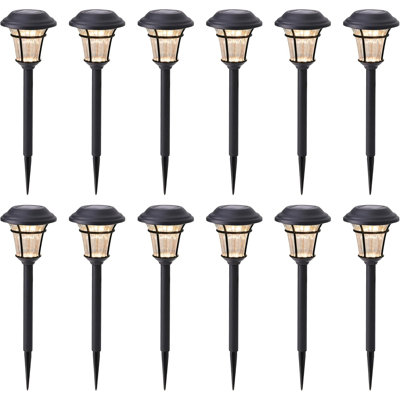MAGGIFT Solar Pathway Lights, Outdoor Waterproof Garden and Yard Decor, 12-Pack