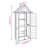 Cacapon 3 ft. W x 1 ft. D Solid Wood Overlap Apex Tool Shed-2025415733