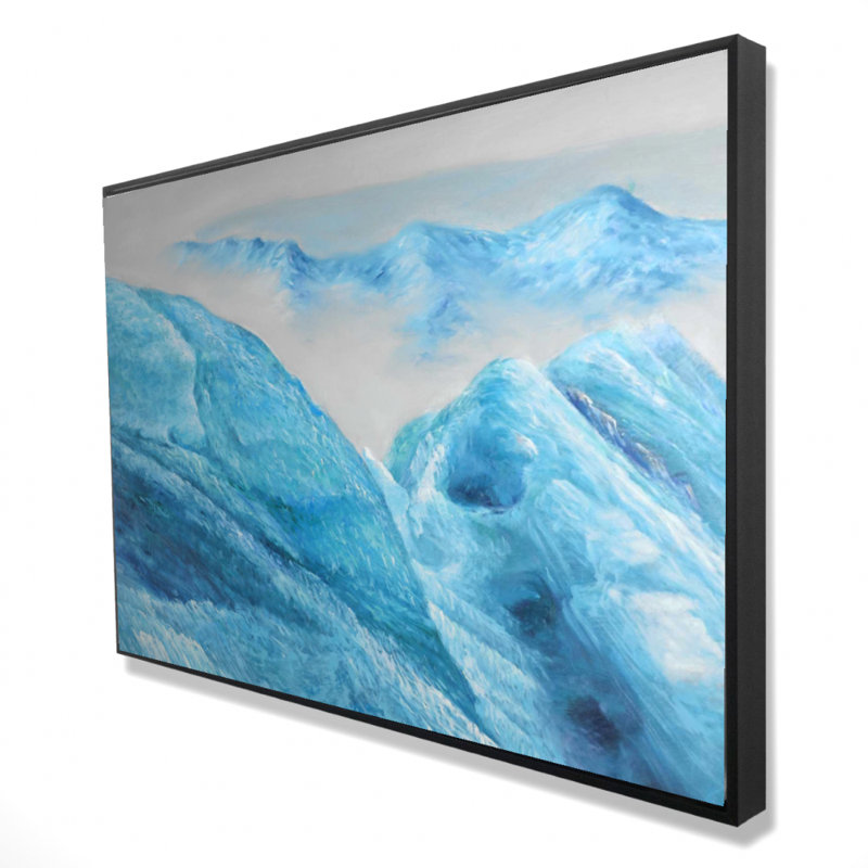 Icebergs, reproduction sur toile