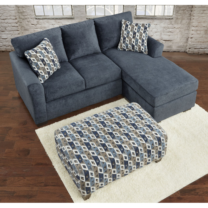 Adrie 3 Piece Living Room Set, Aria Navy