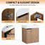 Meuble-lavabo mural simple 19,16 po avec plateau en céramique Texoma