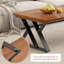 Table basse en cerisier massif et acier-1130324884
