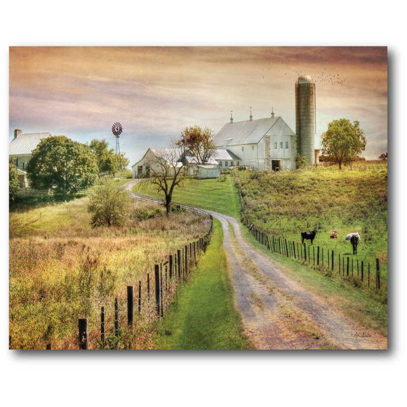 "country road" , reproduction d’art sur toile