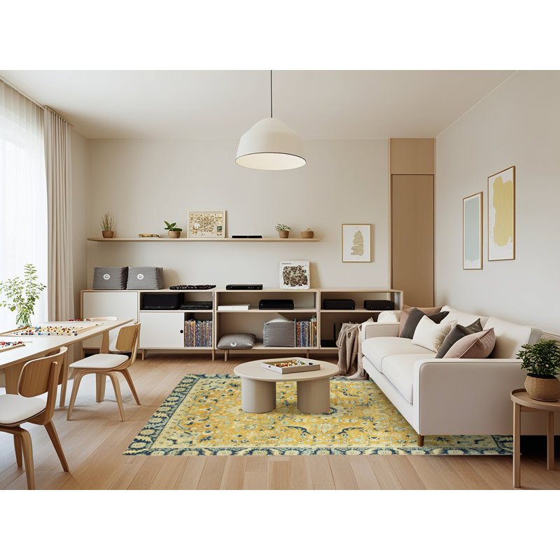 Abstract Indoor Rug, Rectangle 7' x 9'