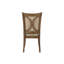 Chaise d’appoint à dossier en lattes beige