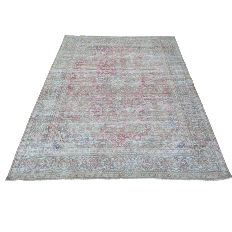 Tapis oriental turc rétro noué à la main 9 pi 10 po x 12 pi 3 po 0F52A7898D204777BE73D09A72D67E15