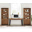 Bibliothèque moderne à portes inférieures en bois, bibliothèque de bureau, étagères de bureau, rangement de bureau, entièrement assemblée, brun moyen riche